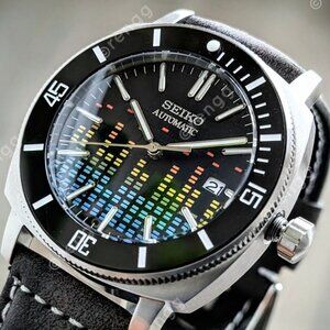 42mm Automatic dresswatch Seiko NH35A Black WINAMP Sapphire Exhibition 24jewels